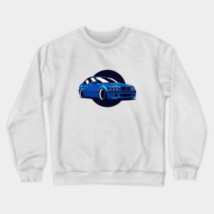 Blue E46 Sedan Crewneck Sweatshirt